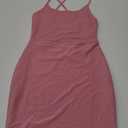 FV RELAY Womens Sexy Sparkely Glittery Straps Backless Bodycon Mini Club Party Wrap Dress (S, Pink)