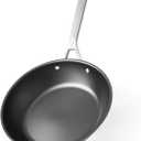Carbon Steel Clad 9.5" Frying Pan - Carbon Steel Pan Better than Cast Iron - Lightweight, Naturally Nonstick, Non Toxic Cookware, No Coatings - Skillet Works with Induction, Outdoor Grill
