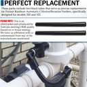 3 x TonGass (2-Pack Flexible PVC Tubes Compatible with Pentair Rainbow Auto Feeder 320 and 322 Models - L 7 3/8 x 1/2 x 5/8