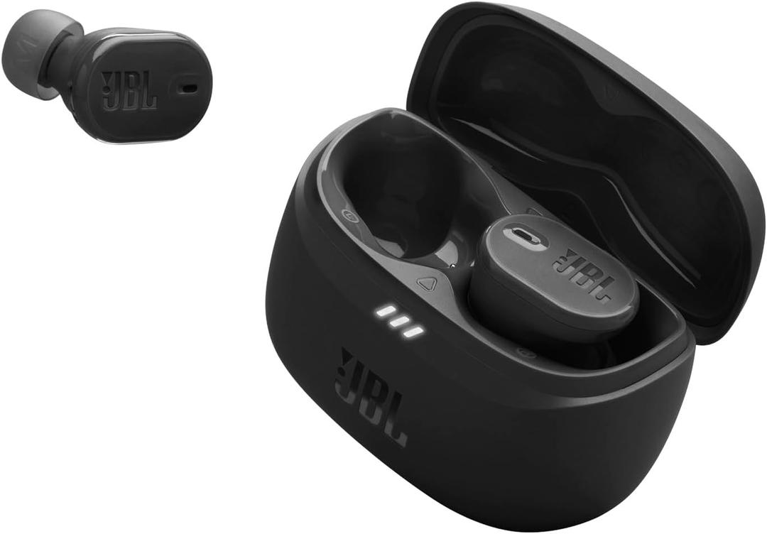 JBL Tune Buds 2 - True Wireless Noise Cancelling Earbuds with JBL Spatial Sound and Smart Ambient Technology, 6 mics for Perfect Calls, up to 48Hrs of Playback, IP54 Dust & Water Resistant (Black)