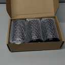 3 Pcs 200ml/6.7oz Black Glass Jars Empty Round Glass Containers for Coffee Powder Slime Makeup Cream Lotion Cosmetic