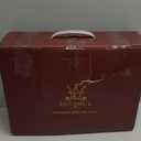 L LOVSOUL Goose Down Fiber Comforter Queen Size, High Fill Power Hotel Style Bedding Comforter, Fluffy Ultra Soft All Season White Duvet Insert with 8 Corner Tabs