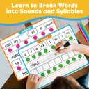 12 Packs Phonemic Awareness Dry Erase Phonics Games Flash Cards