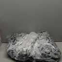 XeGe Leopard Print Fluffy Faux Fur Duvet Cover Set, 3 Pieces Soft Plush Shaggy Fuzzy Bedding Set(1 Faux Fur Cheetah Print Comforter Cover + 2 Furry Pillowcases), Zipper Closure(Queen, Grey)