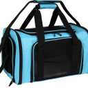 Top tasta Dog Cat Carrier Pet Carriers for Small Medium Large Cats Dogs Carrier Soft Sided Small Puppy Dog Carrier Portable Foldable Airline Approved Dog Cat Travel Carrier Blue Large (20.0"L x 13.0"W x 13.0"H)