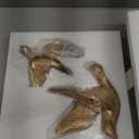 Kathfly 5 Pcs Bird Wall Decor, Resin Gold Bird 3D Wall Art, Flying Swallow Designs with Antique Patina Metal Look Resin Sculpture, Includes Mounting Hardware for Living Room & Bedroom