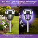 2026 New Solar Bug Zapper Outdoor, Mosquito Killer, Waterproof Fly Traps Gnat Zapper for Small Flying Insect Bug Fly Gnat, Waterproof Mosquito Repellent for Patio Yard Garden Farm(4)