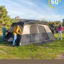 FanttikOutdoor Zeta C10 Pro 10 Person Tent for Camping Setup in 60s (Khaki)