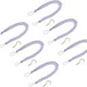 uxcell 6Pcs Curtain Tiebacks, 58cm/23 Braided Drapery Holdback Holder Decorative Rope Tie Back, Light Purple