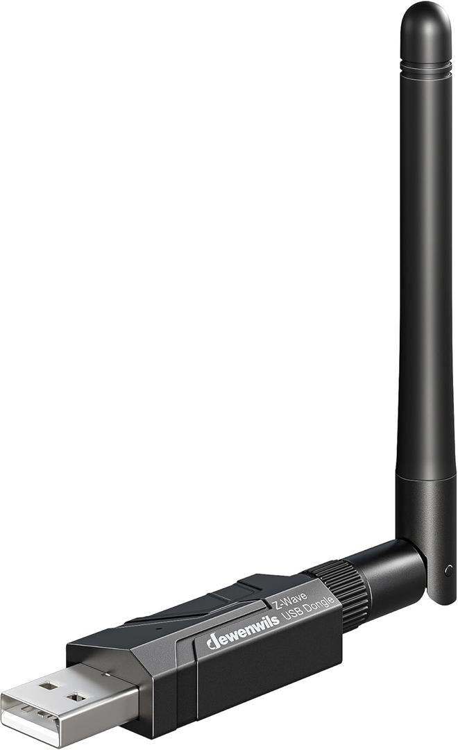 DEWENWILS 800 Z-Wave Dongle, Long Range S2 USB Stick, Compatible with Home Assistant & Other Smart Home Hubs, Plug & Play USB Controller for DIY Smart Home