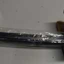 Swing Arm Curtain Rod, Black, 35.4'' Long, 1.1'' Diameter Pole, Rotate about 180 degrees, Detachable Ball Finial, 1 Piece