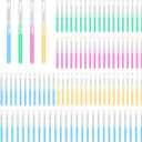 Interdental Brushes Between Teeth for Braces, Flossers Brush Cleaner, Orthodontic Flossers for Braces Cleaning Kit, Dental Teeth Cleaning Tools (Bright Colors, Multiple Sizes