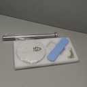 Silver Standing Paper Towel Holder for Kitchen& Bathroom Countertop,Under Counter, Table Or BBQ, Standard or Jumbo-Sized Roll Paper (with Stainless Steel Base) (Sliver)