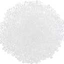 Uxcell 2000 Pcs Glass Seed Beads Bulk, 1.5mm Mini Glass Bugle Beads for DIY Earrings, Necklaces, Bracelets, Jewelry Making, Clear White