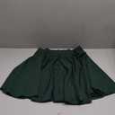 Urban CoCo Women's Basic Versatile Stretchy Flared Casual Mini Skater Skirt (Large, Green)