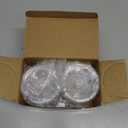 4 Pack Acrylic Qtip Holder Dispenser for Cotton Swabs, Balls, Pads, Floss Picks- Small Clear Acrylic Canister Apothecary Jar Set, Bathroom Essentials Accessories Decor, Vanity Makeup Storage Organizer