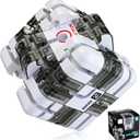 1 Sets 3x3 Large Labyrinth 3D Rolling Puzzle Maze Game Gravity 3D Puzzle Cube Brain Teaser Ball Games for Kids Education Sensory Toys Valentine's Day Gift for Adults (Classical,White)