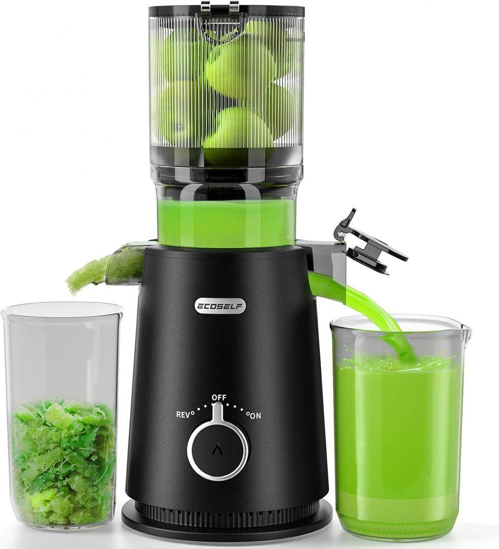 Large Feed Chute for Family Needs, Cold Press Juicer For Whole Fruits & Vegetables, Easy to Clean Large Feed Chute for Family Needs, Cold Press Juicer For Whole Fruits & Vegetables, Easy to Clean