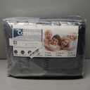 CozyLux Queen Size Comforter Sets - Dark Grey Comforter Queen Size, 3 Pieces Box Stitched Soft Lightweight Bed Set, All Season Gray Bedding Sets with 1 Down Alternative Comforter and 2 Pillow Shams