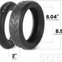 AR-PRO (2-Sets) 8.5"x2 Scooter Tire and Inner Tubes, 50/75-6.1 Pneumatic Replacement Wheels with Straight Valve, Compatible with Gotrax GXL V2, Xiaomi M365 & Pro Electric Scooters
