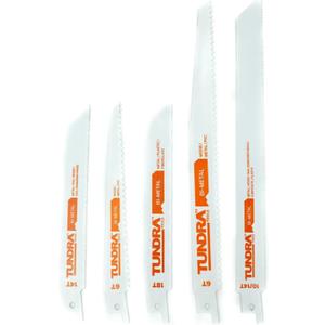 5 Piece Bi-Metal Recip Blade Set 57170, reciprocating Saw Blades, Cut Metal, Wood, and Plastic