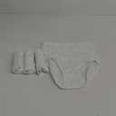 wirarpa Women's Underwear Cotton Super High Waisted Briefs Stretch Full Coverage Panties 4 Pack (Small, White)
