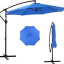 NEWBULIG 10FT Patio Umbrella, Offset Cantilever Outdoor Patio Table Umbrella, UV Protection, Fade Resistant Fabric, Easy Tilt Adjustment for Pool, Deck, Garden, Backyard