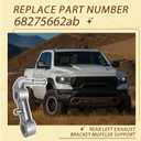 Rear Left Exhaust Bracket Muffler Support Compatible with Ram 1500 5.7L 6.2L 2019-2024 Replaces 68275662AB