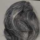 TISHINING Grey Short Bob Wigs for White Women with Curtain Bangs Chin Length Highlight Gray Natural Straight Hair Wig Synthetic Natural Looking Daily Party Wig Salt and Pepper Wigs for Women