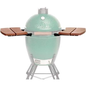 Side Shelves Compatible with Large Big Green Egg,HDPE Outdoor Storage Side Table with 2 Slats Folding Side Shelves Big Green Egg Accessories Replacement Parts Grill