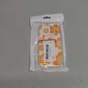 Indie Smile Face Flower Daisy Power Phone Case Compatible with iPhone 17 Pro, Retro 90s Orange Case for iPhone 17 Pro, Trendy Design TPU Bumper Cover Case