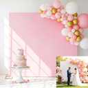 8x8FT White Pink Double Sided Square Arch Backdrop Cover