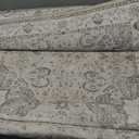 Hallway Washable Runner Rug - 2x10 Kitchen Rugs Entryway Rug Runner Vintage Soft Floor Mat Non Slip Indoor Farmhouse Carpet for Bathroom Living Room Bedroom (2 X 10, Beige)