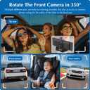 Carpuride 4K W903 Portable Wireless Carplay & Android Auto with Dash Cam - 9.3" HD IPS Screen, 4K Front Camera, Loop Recording, Bluetooth, Mirror Link, GPS, Siri, Dashboard Mounted