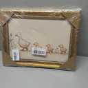 Vintage Gold Framed Nursery Duck Canvas Wall Art,Farmhouse Funny Whimsical Animal Painting Picture Wall Decor,Rustic Cute Mother Duck and Ducklings Poster Print Artwork,for Girls Children Room
