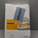 QPAU Inflatable Toddler Travel Bed with Tent, Portable Kids Air Mattress with Safety Sides, Ideal for Home, Grandma's, Camping, Traveling -Includes Fast Electric Pump (Khaki)