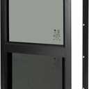 Cargo Trailer Windows,RV Windows for Camper Cargo Trailer Van Truck SUV,12" W x 22" H Vertical Sliding Window Replacement with Trim Ring,Fit 15/16" or 1-3/8" Thick Wall,Allow Error 1/16”,DOT Approved