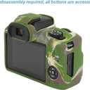 Pocoukate Case for Canon EOS R100 Camera, Soft Silicone Protective Cover Skin with EOS R100 Screen Protector Accessories for EOS R100 Mirrorless Camera Silicone Case - Camouflage