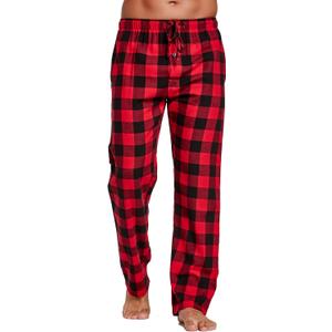 CYZ Men's 100% Cotton Super Soft Flannel Plaid Pajama Pants