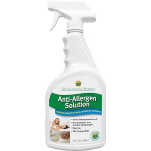 The Ecology Works- Plant-Based Dog & Cat Allergy Spray, Dander Remover & Dust Mite Waste Reducer for Relief from Allergies - Cleans Home, Bedding & Furniture Naturally, Fragrance-Free (32 Fl Oz (Pack of 1))