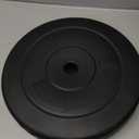 25Lb Rubber Black Weight 1 Inch Diameter Bar Hole 1 Ft Diameter 2" Tall