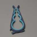 Otstar Jar Opener Bottle Opener and Can Opener for Weak hands, Seniors with Arthritis and Anyone with Low Strength, Mutil Jar Opener Get Lids Off Easily (Blue and Grey)