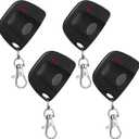 Kingdder 4 Pcs Garage Door Remote Compatible with Linear Multi code 300mhz 10 Dip Switch 3089 3060 3070 Gate Opener Remote Multi code Gate Opener with Keychain (Black)