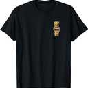 Hawaiian Tiki Surf T-Shirt (Small, Black)