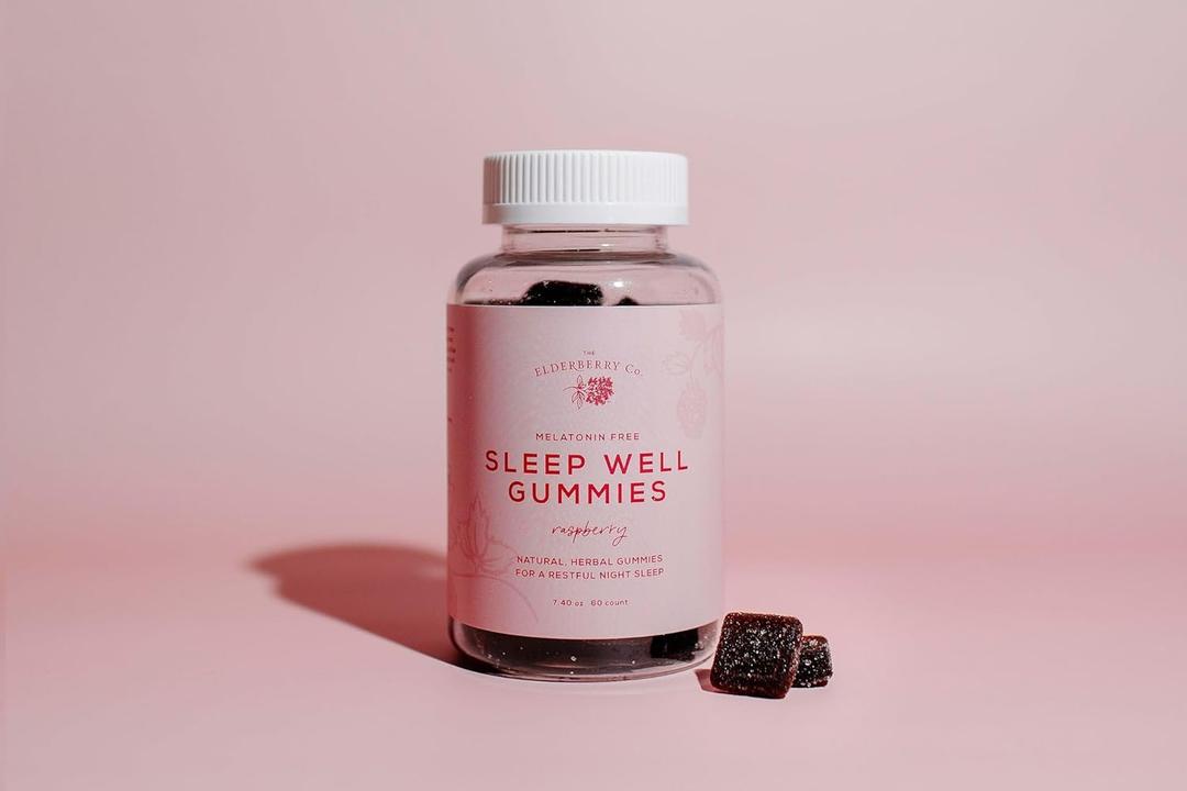 Sleep Well Melatonin-Free Gummies for Deep, Restorative Sleep, L-Theanine, Passionflower, Lemon Balm
