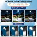 9000W Solar Street Light Outdoor Waterproof, 27" 240000LM Solar Light with Motion Sensor, 6500K Dusk to Dawn Security LED Flood Light, Commercial Outdoor Lighting for Parking Lot Yard Driveway Farm