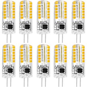 High Voltage 100V-265V G4 LED 3W (Not Low Voltage 12V), 20W 120V G4 Halogen Bulb Equivalent, 3000K Warm White, Non-Dimmable JC Bi-Pin Base Light Bulb,10-Pack