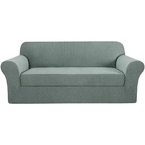 H.VERSAILTE Stretch Couch Covers Sofa Cover Furniture Protector Suit for T Cushion/Box Cushion, High Spandex Jacquard Soft Couch Covers for 3 Cushion Couch, Sofa 72"-88", Sage H.VERSAILTE Stretch Couch Covers Sofa Cover Furniture Protector Suit for T Cushion/Box Cushion, High Spandex Jacquard Soft Couch Covers for 3 Cushion Couch, Sofa 72"-88", Sage