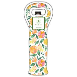 HD Designs Outdoors Watercolor Citrus Neoprene Wine Bag