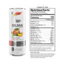 CELSIUS Fizz Free Peach Mango Green Tea, Sugar Free Energy Drink, 12 Fl Oz (Pack of 4), BB Date: 06/ 26